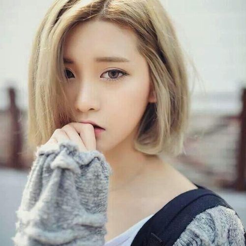 Cute Short White Hairstyles For Korean Girls (Photo 6 of 15)