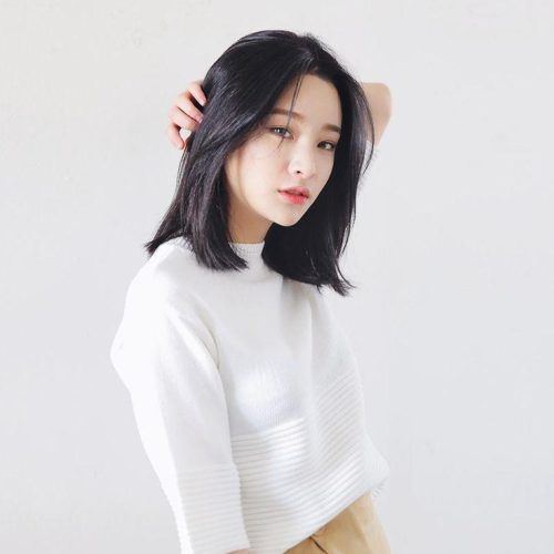 Semi Long Hairstyles Korean (Photo 8 of 15)