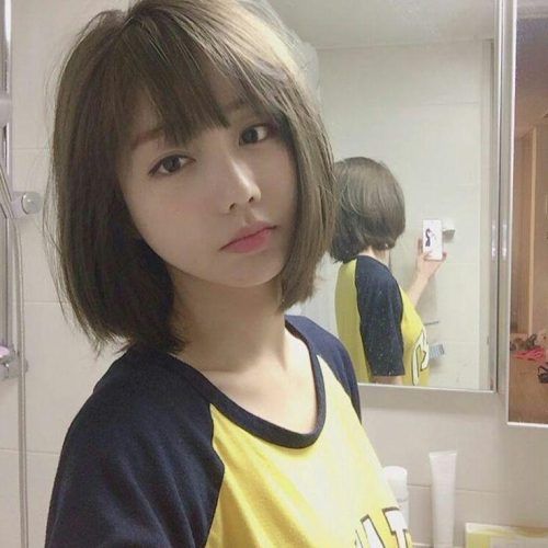 Asian Hairstyles With Short Bangs (Photo 2 of 20)