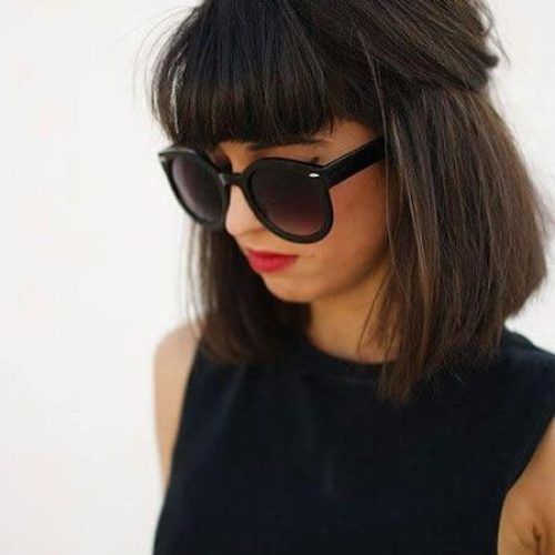 Short Haircuts With Bangs And Glasses (Photo 9 of 20)