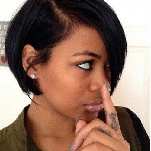 Short Haircuts For Black Women With Oval Faces (Photo 18 of 20)