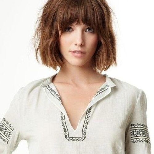 Short Hairstyles With Blunt Bangs (Photo 17 of 20)