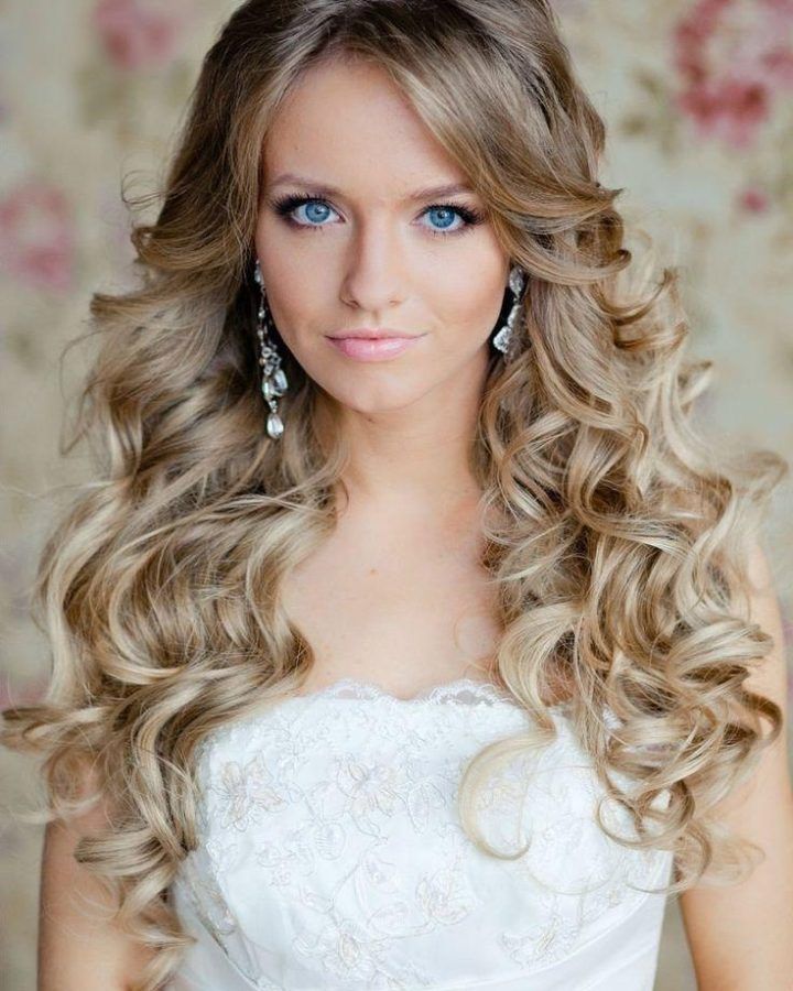 2024 Popular Long Curly Hairstyles for Wedding