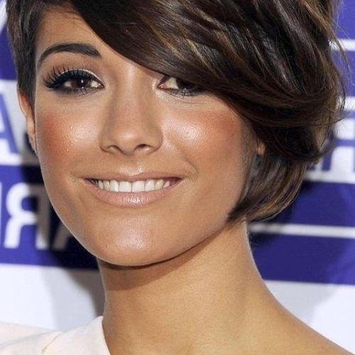 Frankie Sandford Cute Feather Pixie Bob Hairstyles (Photo 13 of 15)
