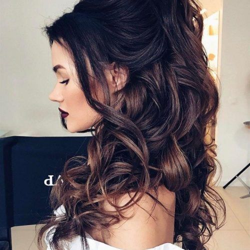 Long Hairstyles Half Up Curls (Photo 2 of 15)