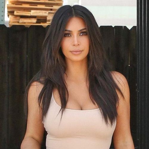 Long Layered Hairstyles Kim Kardashian (Photo 6 of 15)