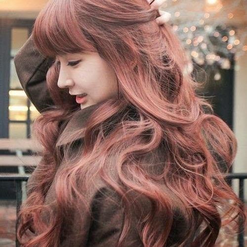 Korean Long Haircuts For Women With Red Hair (Photo 13 of 15)