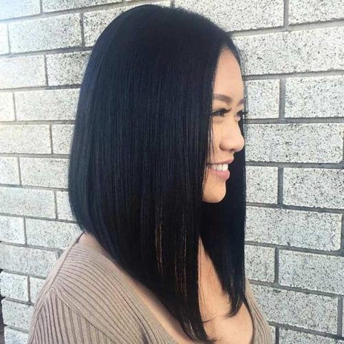 Long Bob Hairstyles With Bangs Weave (Photo 7 of 15)