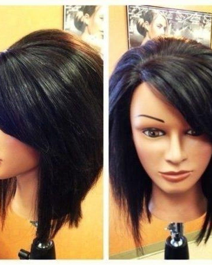 15 Best Ideas Long Inverted Bob Haircuts with Bangs