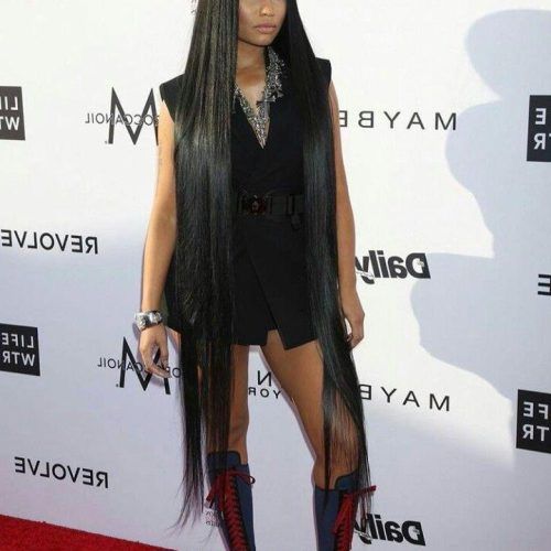 Nicki Minaj Long Hairstyles (Photo 5 of 15)
