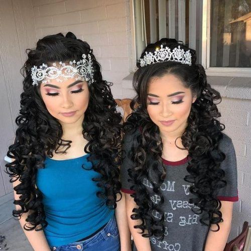 Long Curly Quinceanera Hairstyles (Photo 10 of 15)