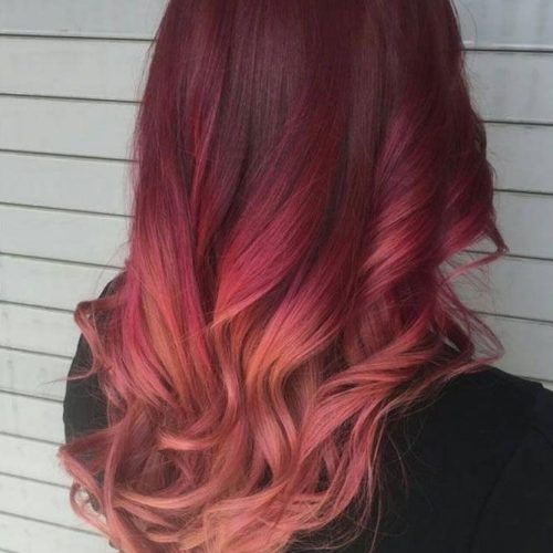 Long Hairstyles Red Ombre (Photo 7 of 15)