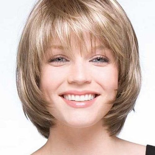 Short Hairstyles With Bangs And Layers For Round Faces (Photo 6 of 20)