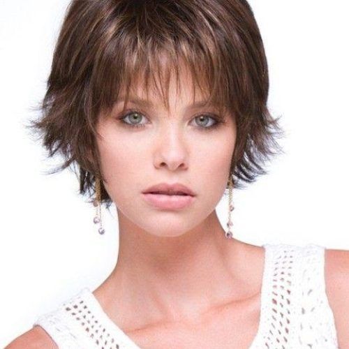Short Hairstyles With Bangs And Layers For Round Faces (Photo 15 of 20)