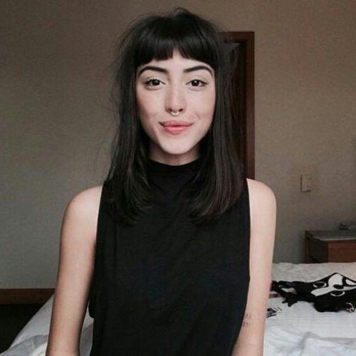 Long Hairstyles With Short Bangs (Photo 5 of 15)