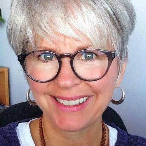 Short Haircuts For Grey Haired Woman (Photo 12 of 20)