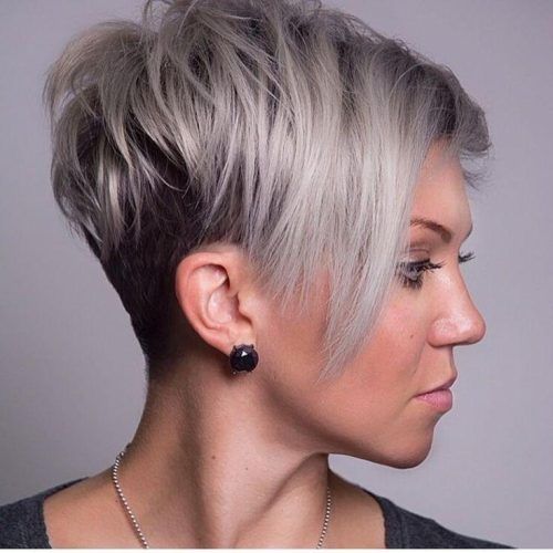 Funky Short Haircuts For Round Faces (Photo 1 of 20)