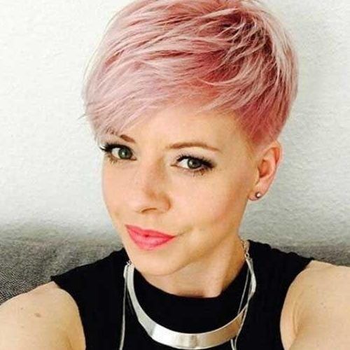 Pink Short Pixie Haircuts (Photo 7 of 20)