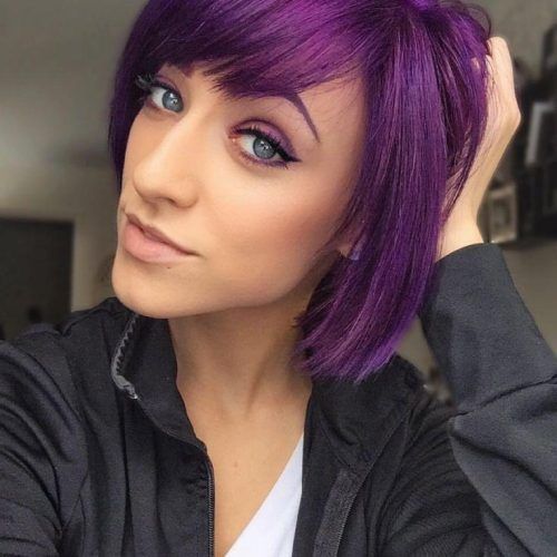Purple And Black Short Hairstyles (Photo 8 of 20)