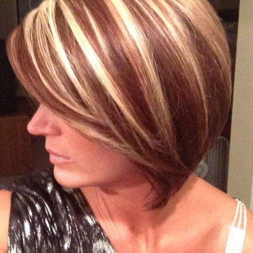 Short Haircuts With Red And Blonde Highlights (Photo 3 of 20)