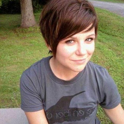 Short Haircuts For Thick Hair With Bangs (Photo 18 of 20)