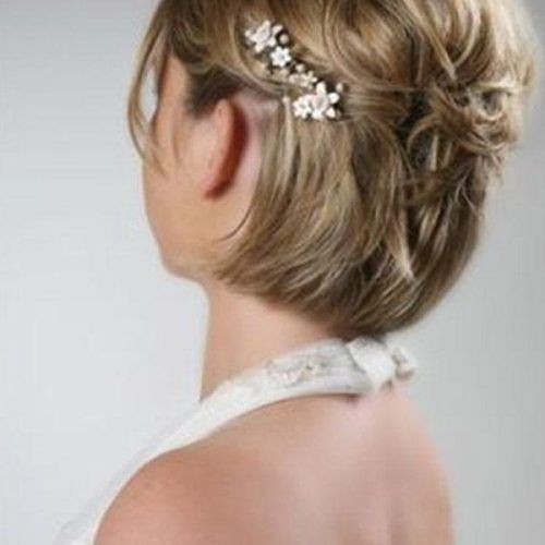 Hairstyle For Short Hair For Wedding (Photo 12 of 15)