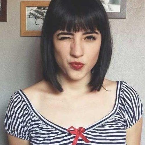 Short Haircuts With Straight Bangs (Photo 3 of 15)