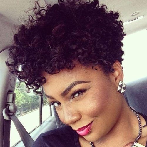 Short Haircuts For Naturally Curly Black Hair (Photo 1 of 20)