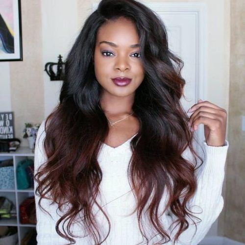 Wavy Long Weave Hairstyles (Photo 6 of 15)