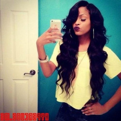 Wavy Long Weave Hairstyles (Photo 9 of 15)