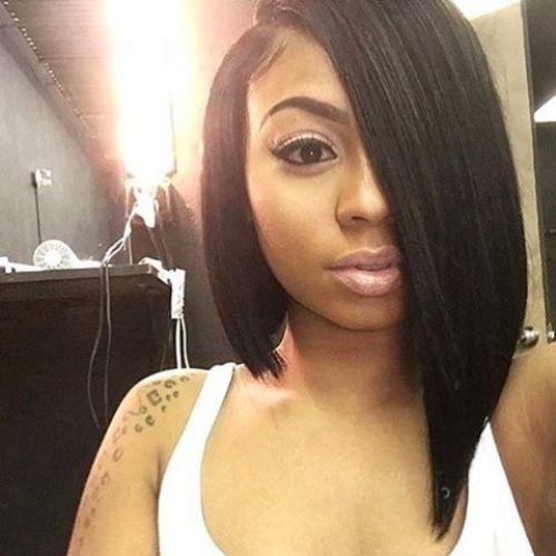 Long Bob Hairstyles With Bangs Weave (Photo 13 of 15)