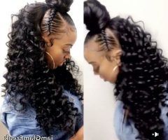 15 Collection of Asymmetrical Braids with Curly Pony