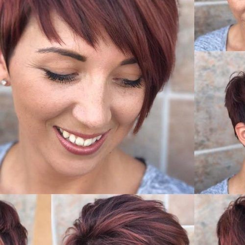 Asymmetrical Pixie Hairstyles With Pops Of Color (Photo 8 of 20)