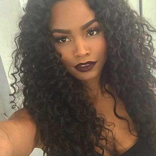 Curly Long Hairstyles For Black Women (Photo 4 of 15)