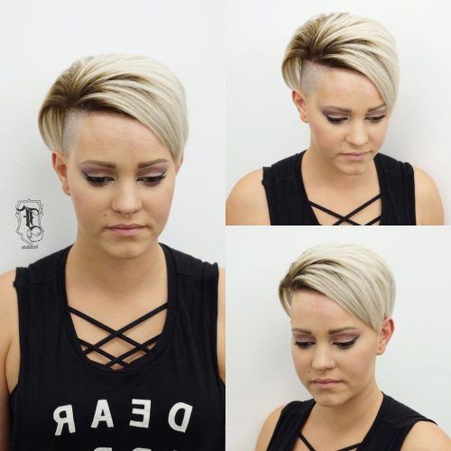 Edgy Textured Pixie Haircuts With Rose Gold Color (Photo 10 of 20)