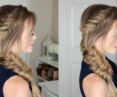 20 Inspirations Fabulous Fishtail Side Pony Hairstyles