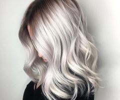 20 Collection of Glamorous Silver Blonde Waves Hairstyles