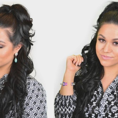 Half-Up Curly Look Pony Hairstyles (Photo 18 of 20)