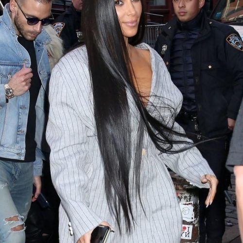 Kim Kardashian Long Hairstyles (Photo 18 of 20)