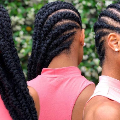 Long And Big Cornrows Under Braid Hairstyles (Photo 2 of 20)