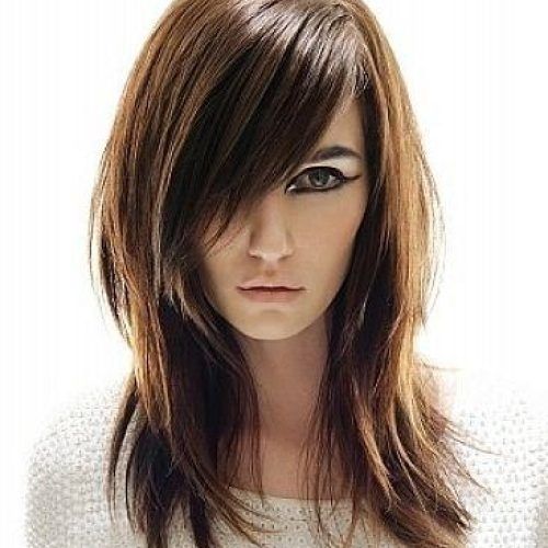 Long Haircuts With Bangs And Layers For Round Faces (Photo 5 of 15)