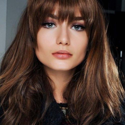 Long Hairstyles With Full Fringe (Photo 5 of 15)
