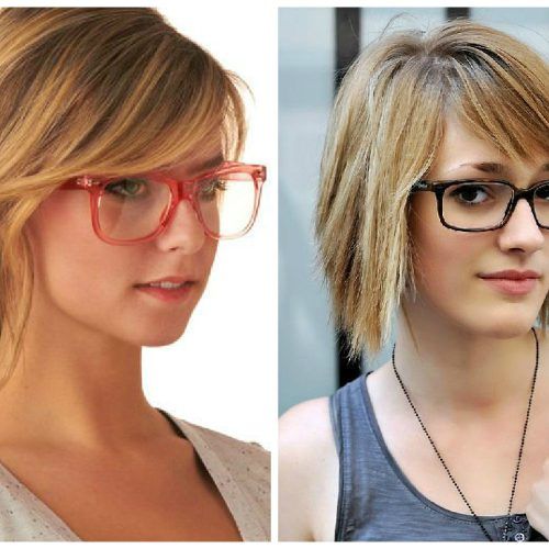 Medium Haircuts For Women Who Wear Glasses (Photo 14 of 20)