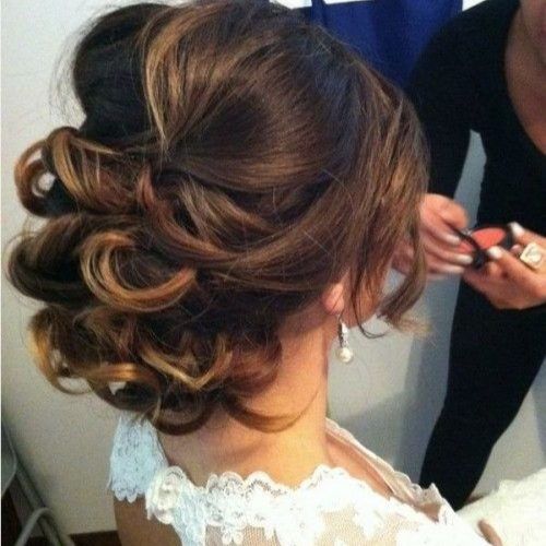 Messy Updos Wedding Hairstyles (Photo 7 of 15)