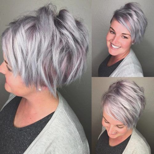 Silver And Brown Pixie Hairstyles (Photo 7 of 20)