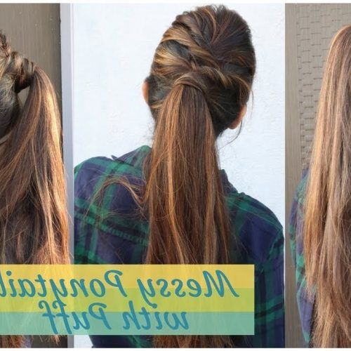 Simple Side Messy Ponytail Hairstyles (Photo 1 of 20)
