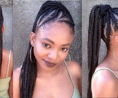 15 Best Top-knot Ponytail Braids with Pink Extensions