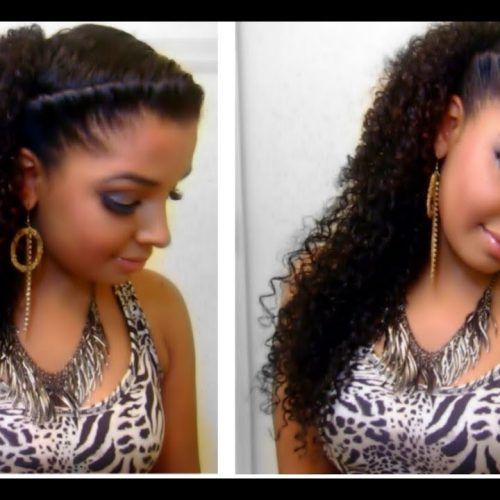 Twisted Front Curly Side Ponytail Hairstyles (Photo 7 of 20)