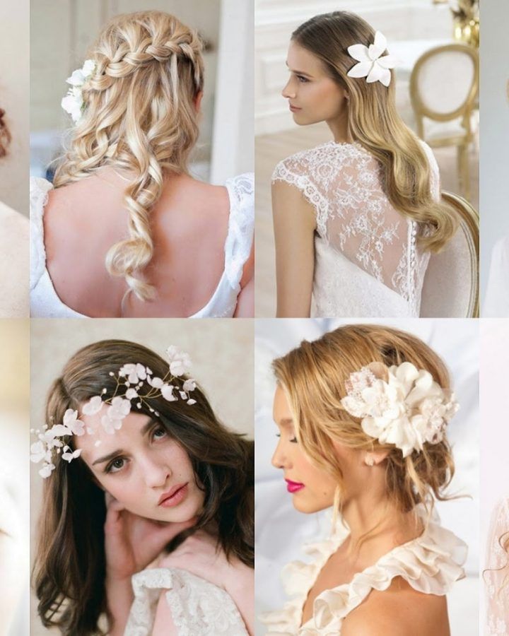 15 Inspirations Wedding Hairstyles for Long Hair with Fascinator