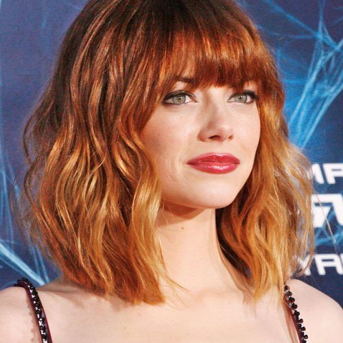 Brunette Feathered Bob Hairstyles With Piece-Y Bangs (Photo 10 of 20)